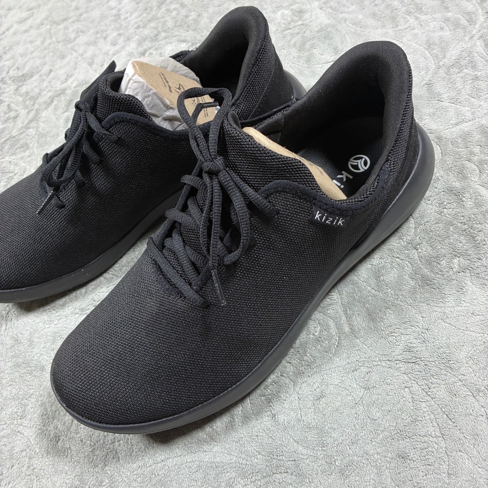 Kizik Mens Madrid Eco Knit Hands-Free Sneakers Size 11 Black Comfort Shoes - Picture 3 of 11